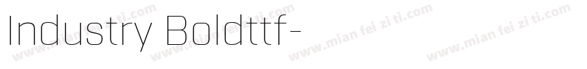 Industry Boldttf字体转换